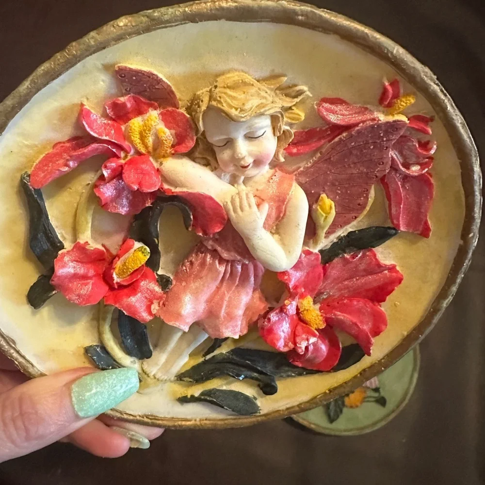 4 fairy wall plates
